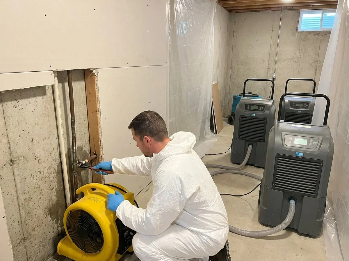 Moisture Source Repair and Structural Drying — mold remediation process