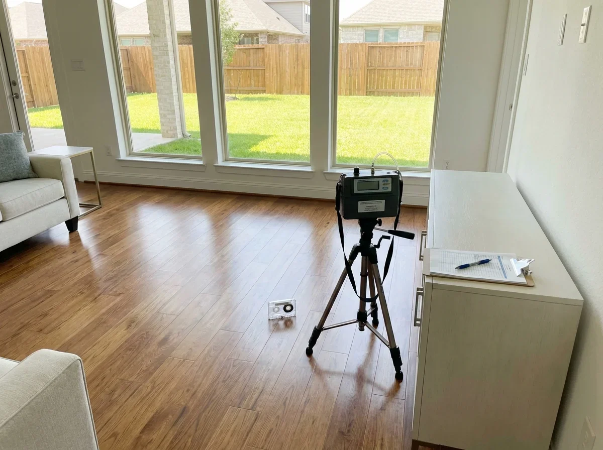 Breathe easier with certified indoor air quality testing completed today